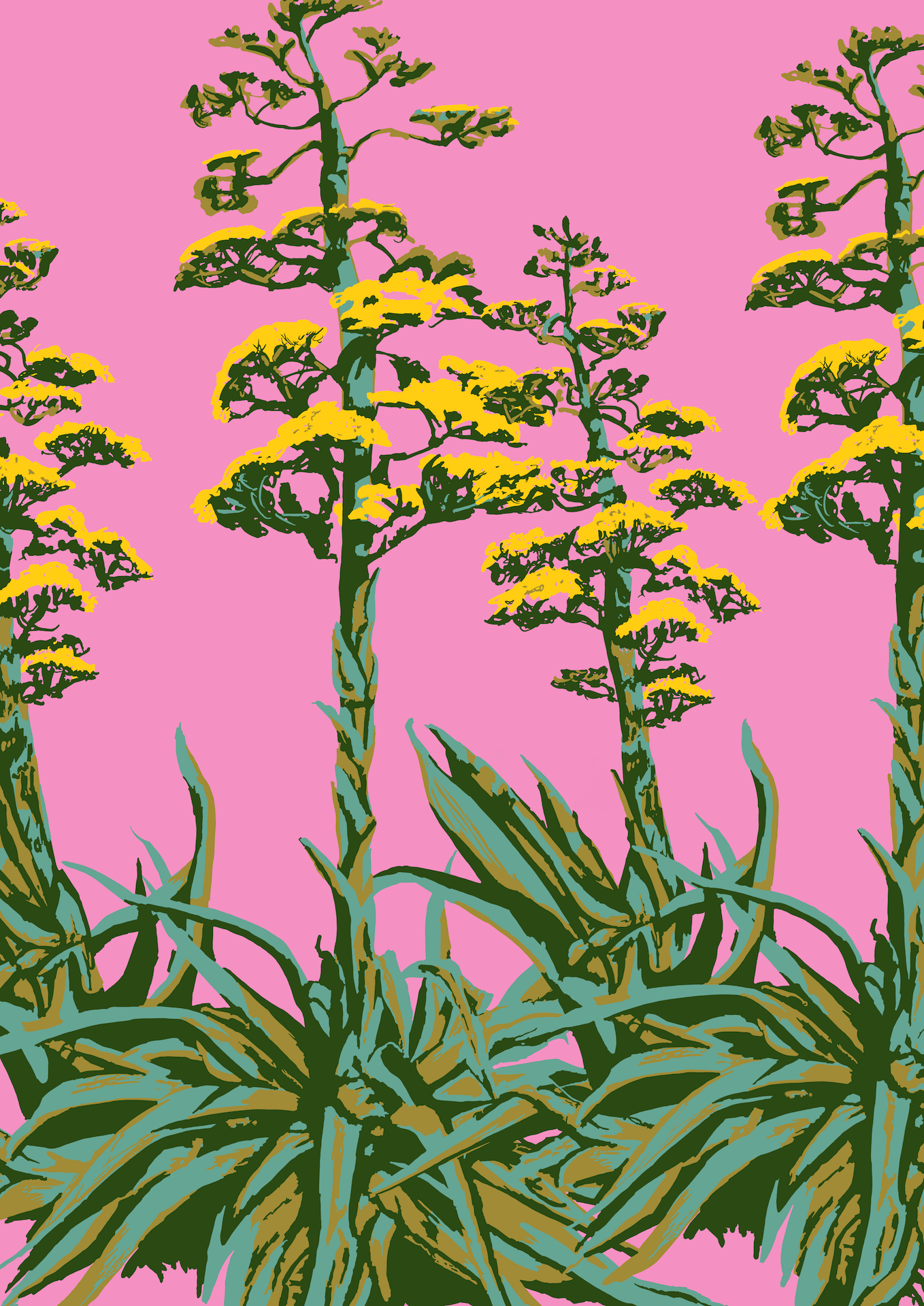 Print Desert Agave Print (three sizes) homeware shops bristol gift shops bristol Rosie Reiter