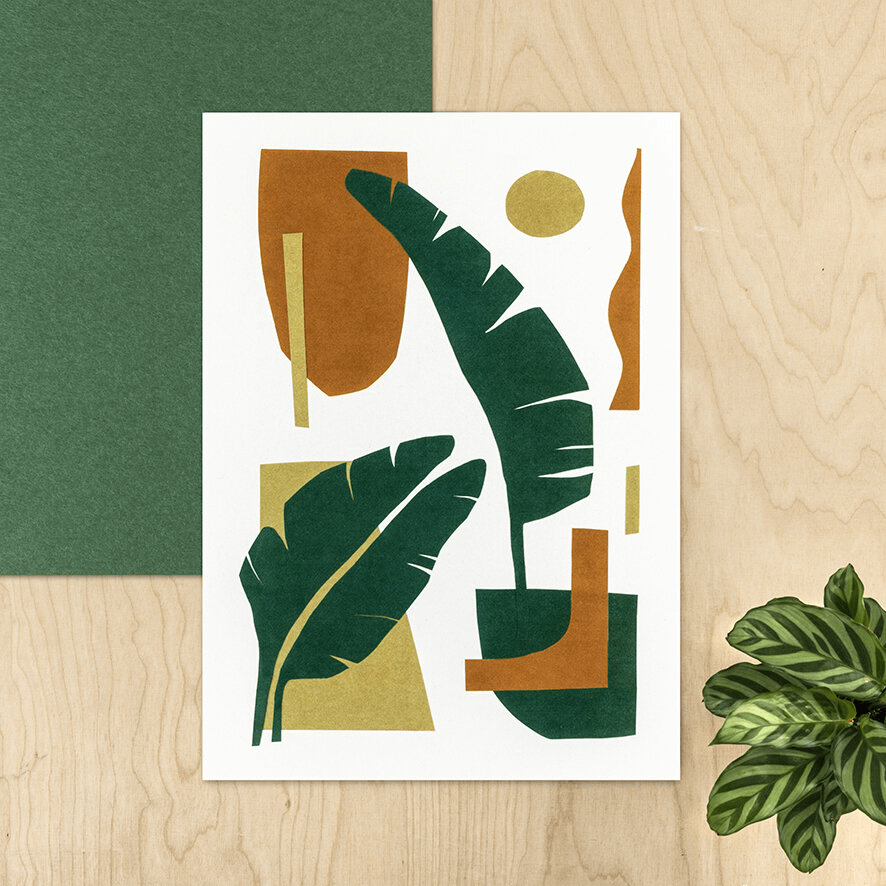Prints Banana Moon Plant Prints - recycled cotton paper (various designs) homeware shops bristol gift shops bristol Studio Fae