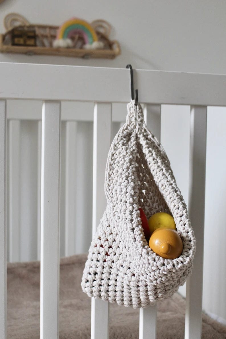 Baskets Large Hanging Storage Bag - Cotton homeware shops bristol gift shops bristol The Unraveling