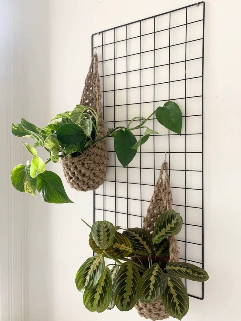 Baskets Small Hanging Wall Planter - Jute homeware shops bristol gift shops bristol The Unraveling