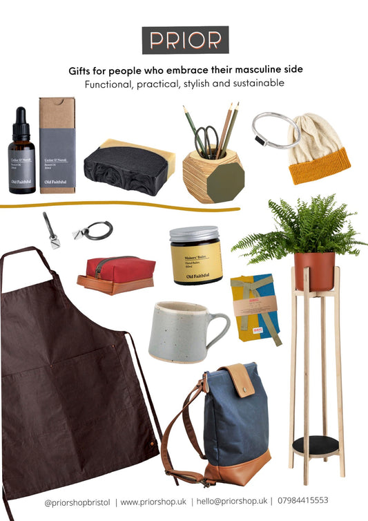 Sustainable Gift Guide: for those who want to embrace their masculine side