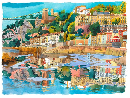 Bristol Print Giclee Print "Summer Afternoon Avon Gorge" homeware shops bristol gift shops bristol Abigail McDougall