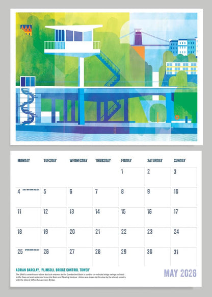 Bristol Calendar Bristol Impressions Calendar 2026 homeware shops bristol gift shops bristol Adrien Barclay