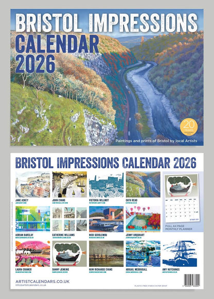 Bristol Calendar Bristol Impressions Calendar 2026 homeware shops bristol gift shops bristol Adrien Barclay