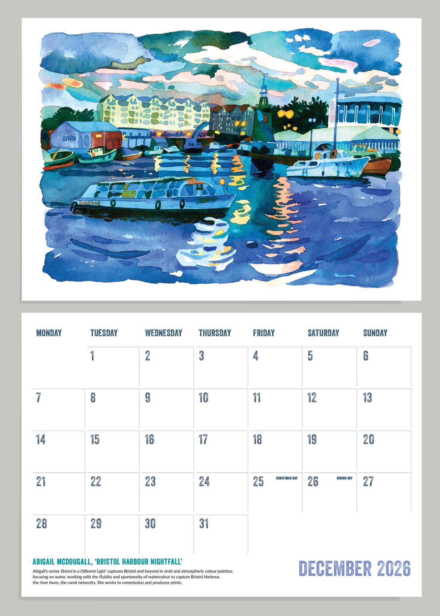 Bristol Calendar Bristol Impressions Calendar 2026 homeware shops bristol gift shops bristol Adrien Barclay
