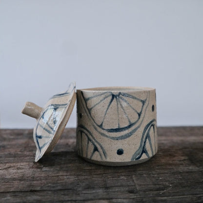 Decorative Ceramic Jar Handmade Illustrated Ceramic Jar (Various Designs) homeware shops bristol gift shops bristol AKF Ceramics