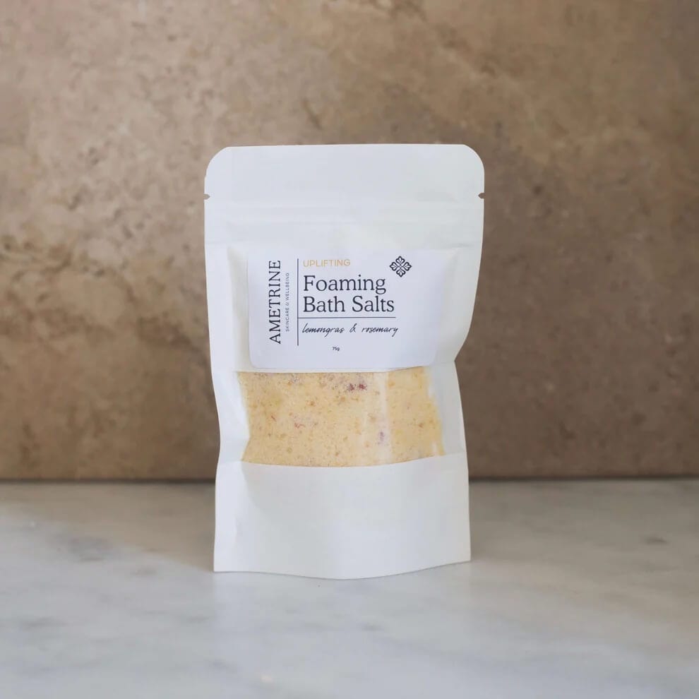 Natural Bath Salts Uplifting Mini Foaming Bath Salts homeware shops bristol gift shops bristol Ametrine Skin