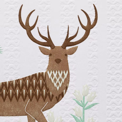 Animal Greetings Card Stag Greeting Cards homeware shops bristol gift shops bristol Ash Leaf Printmaking