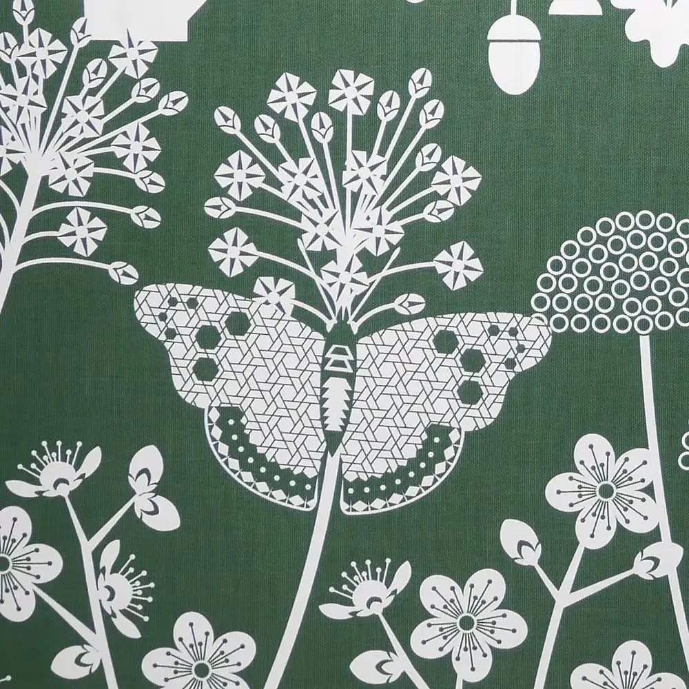 Green Tea Towel In the Garden Green Tea Towel homeware shops bristol gift shops bristol Ash Leaf Printmaking