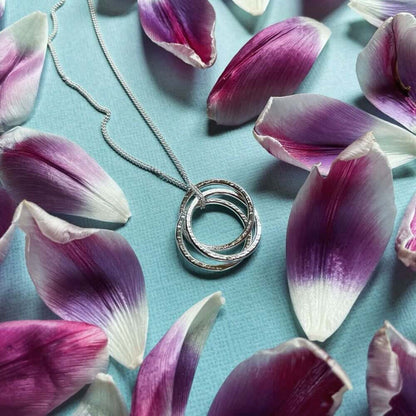 Pendant Necklace Chunky Lace Print Connecting Ring Pendant (2 Varieties) homeware shops bristol gift shops bristol Ava & Bea