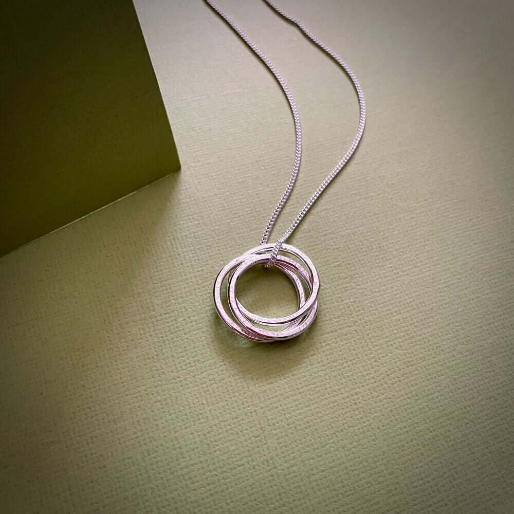 Pendant Necklace Chunky Lace Print Connecting Ring Pendant (2 Varieties) homeware shops bristol gift shops bristol Ava & Bea