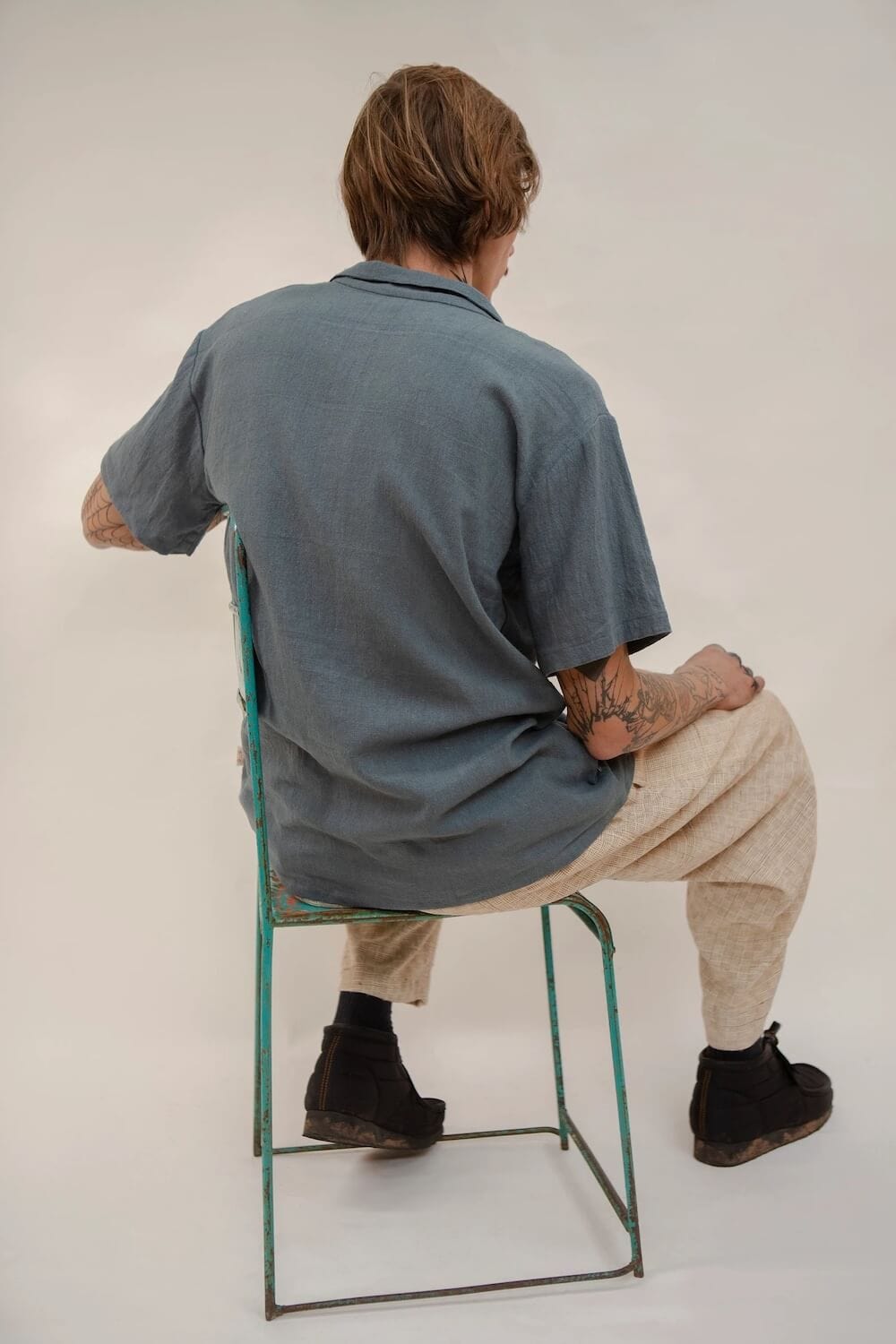 Handwoven Shirt Classic Button Up Shirt (Unisex) various colours homeware shops bristol gift shops bristol Baana Naturals