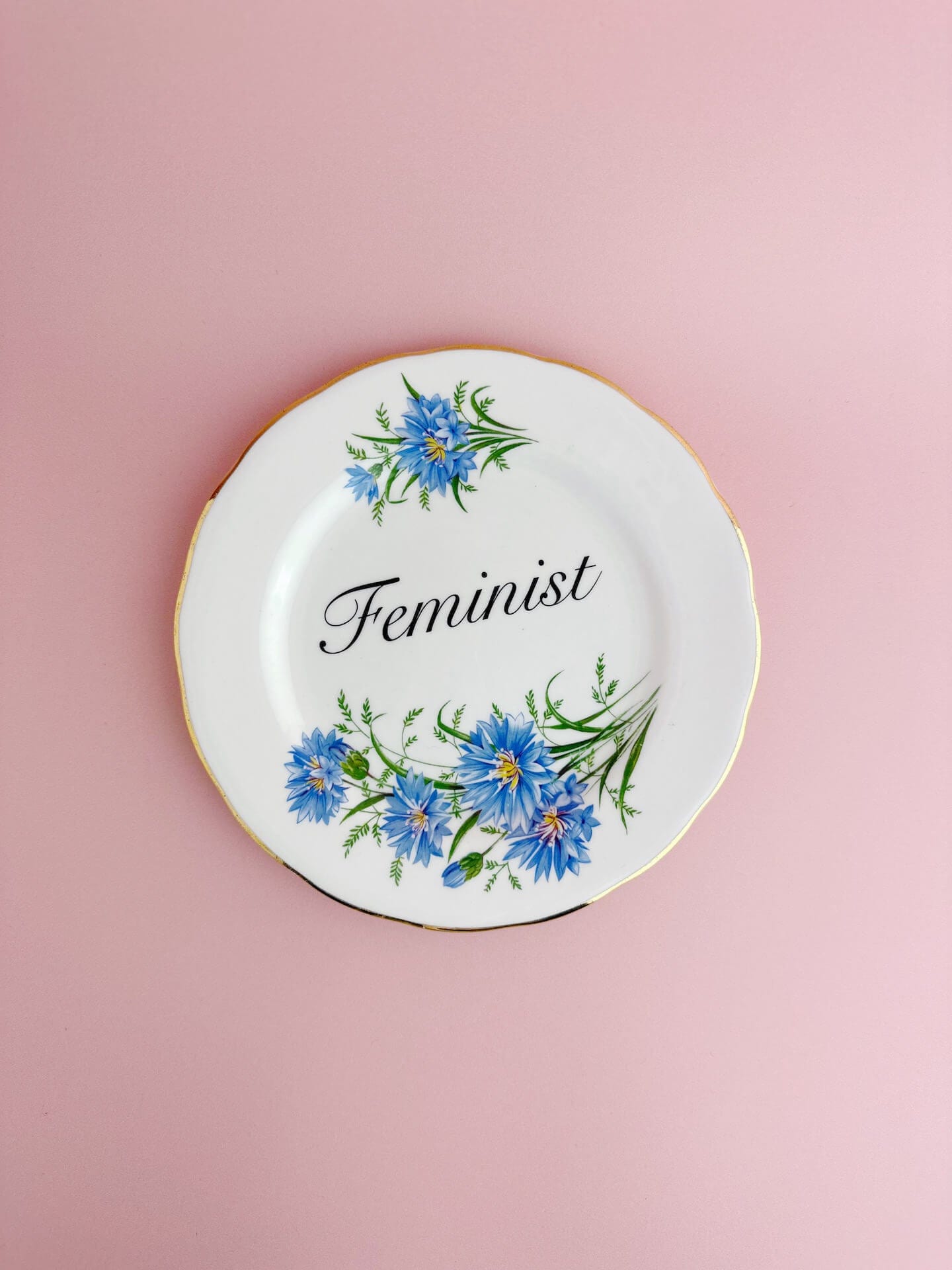Beau & Badger Ceramics #63 Decorative Wall Plate - Feminist (multiple designs)