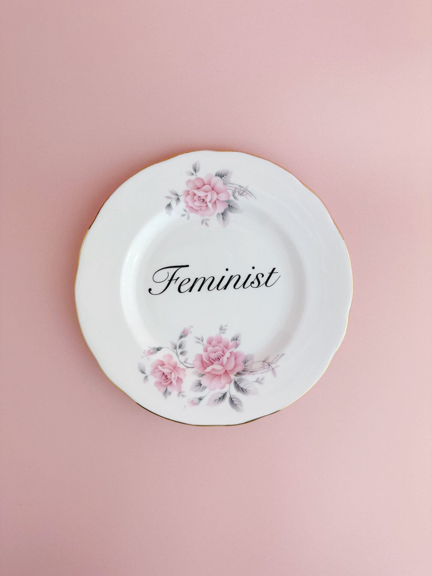 Beau & Badger Ceramics #67 Decorative Wall Plate - Feminist (multiple designs)