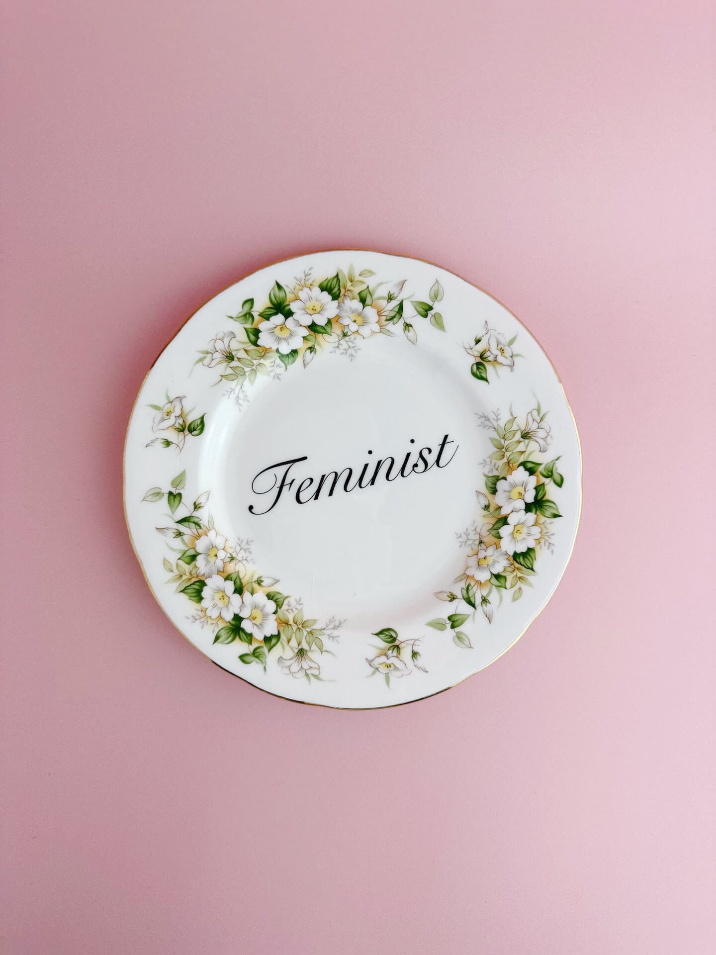 Beau & Badger Ceramics #68 Decorative Wall Plate - Feminist (multiple designs)