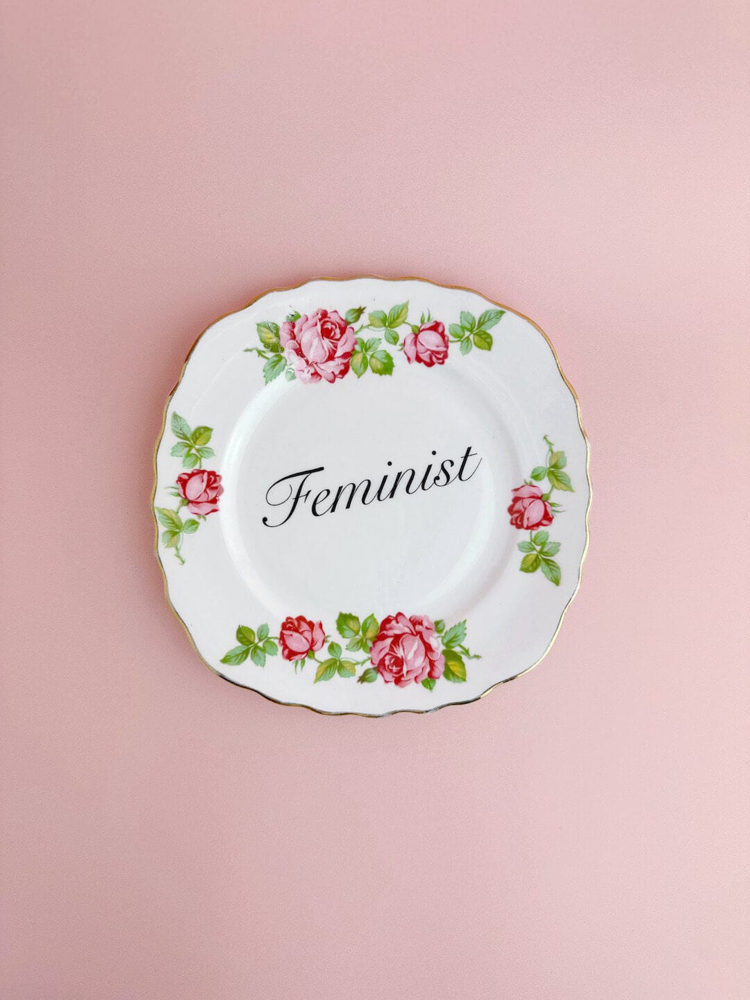 Beau & Badger Ceramics #96 Decorative Wall Plate - Feminist (multiple designs)