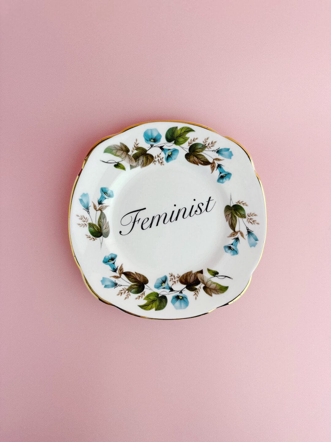 Beau & Badger Ceramics #99 Decorative Wall Plate - Feminist (multiple designs)