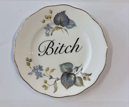 Ceramics A Decorative Wall Plate - B*tch (various designs) homeware shops bristol gift shops bristol Beau & Badger