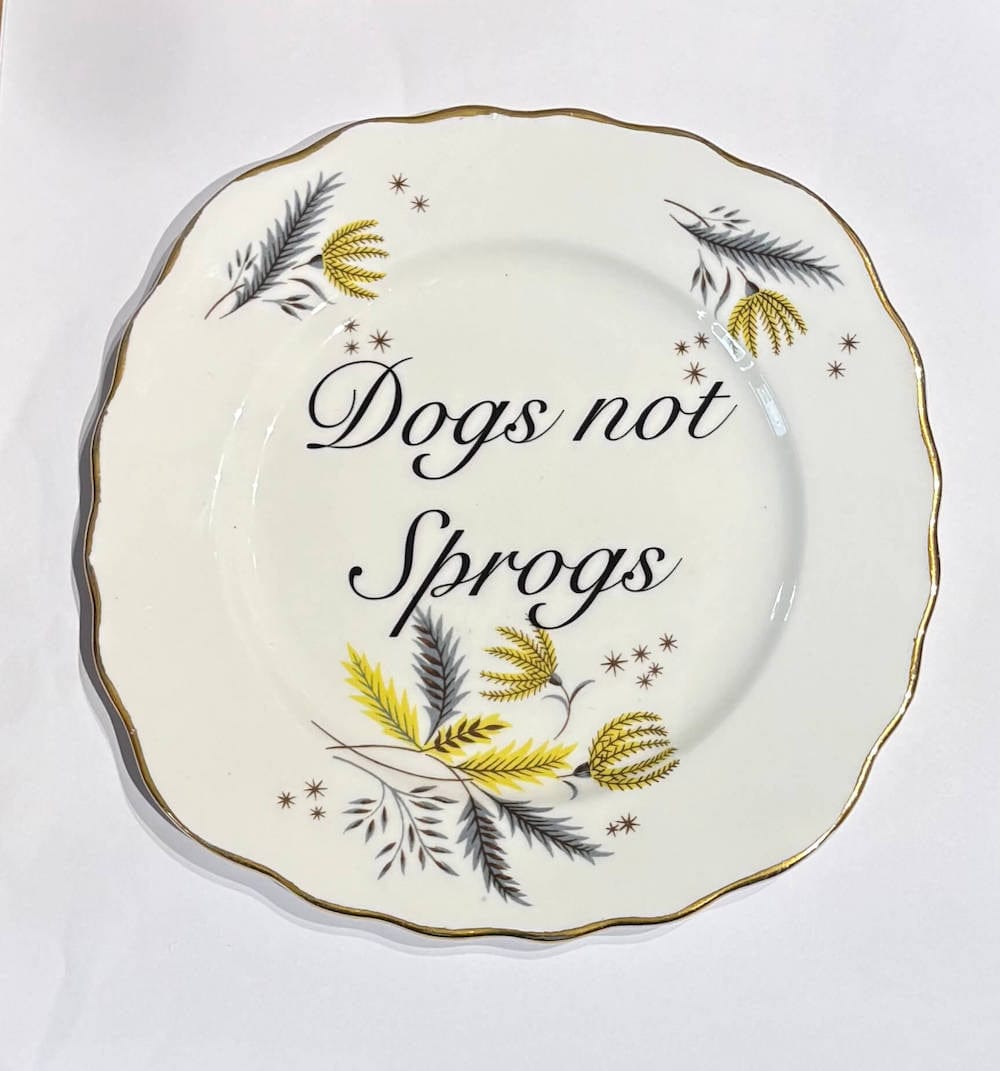 Ceramics A (not pictured) Decorative Wall Plate - Dogs Not Sprogs (various styles) homeware shops bristol gift shops bristol Beau & Badger