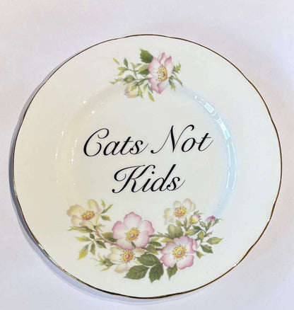 Ceramics B Decorative Wall Plate - Cats Not Kids (various styles) homeware shops bristol gift shops bristol Beau & Badger