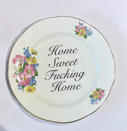 Ceramics B (not pictured) Decorative Wall Plate - Home Sweet F*cking Home (various styles) homeware shops bristol gift shops bristol Beau & Badger