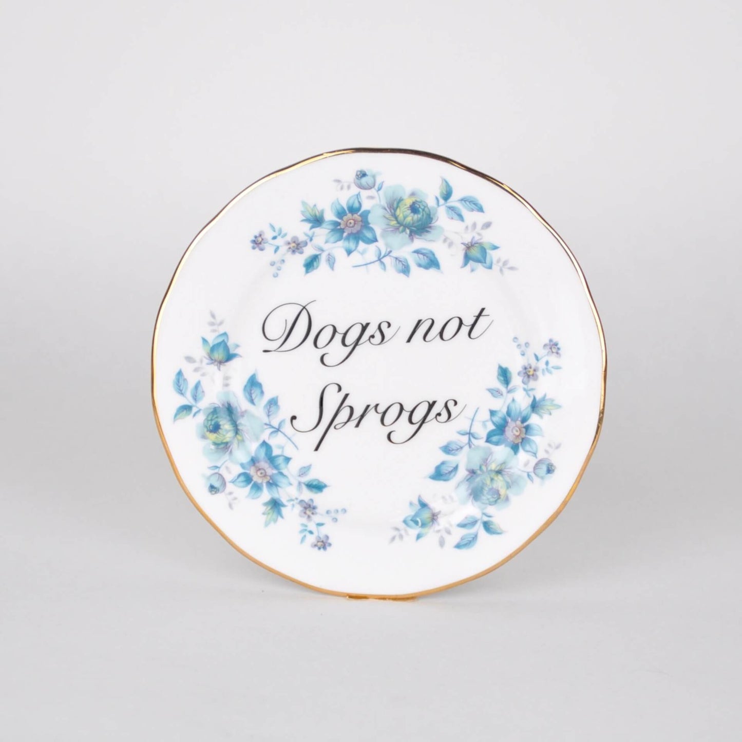Beau & Badger Ceramics C Decorative Wall Plate - Dogs Not Sprogs