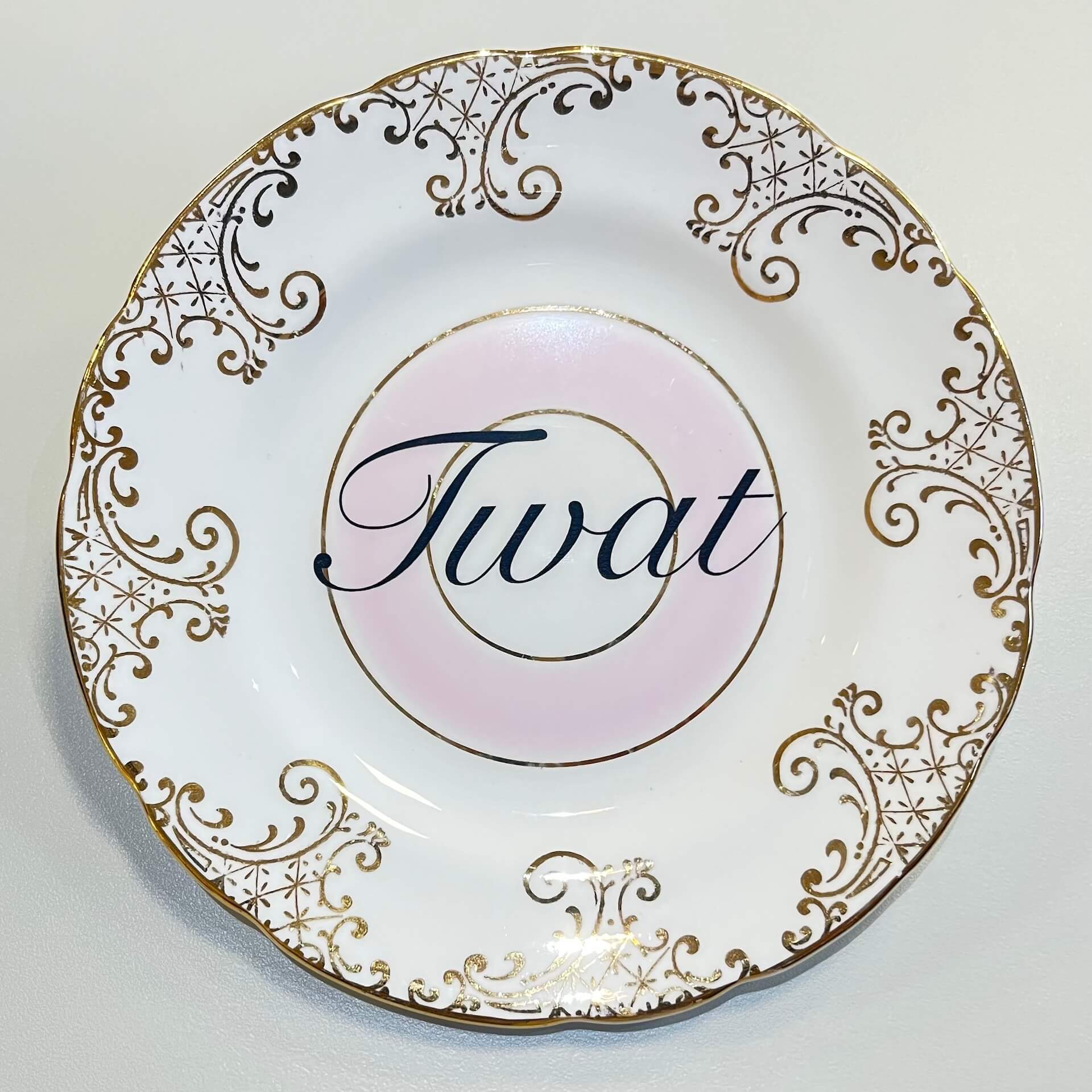 Ceramics C Decorative Wall Plate - Tw*t (various styles) homeware shops bristol gift shops bristol Beau & Badger