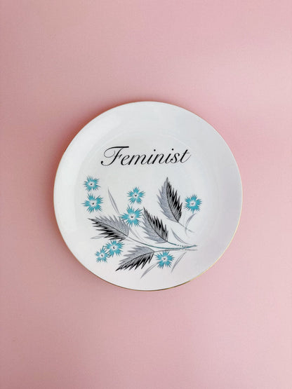 Beau & Badger Ceramics Decorative Wall Plate - Feminist (multiple designs)