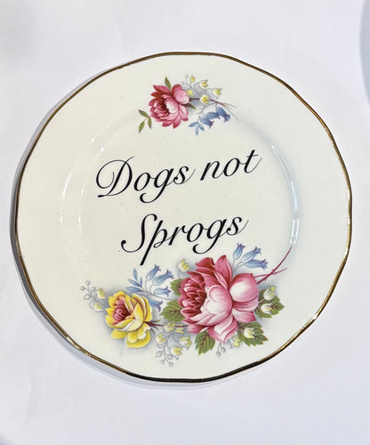 Ceramics E Decorative Wall Plate - Dogs Not Sprogs (various styles) homeware shops bristol gift shops bristol Beau & Badger