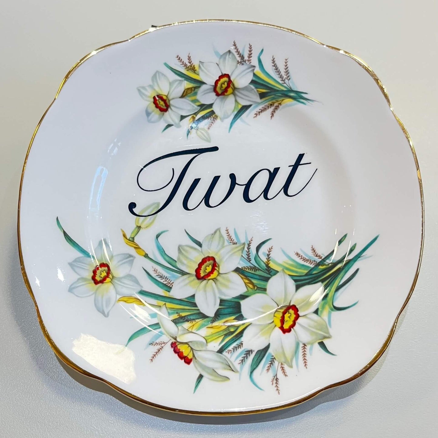 Ceramics E Decorative Wall Plate - Tw*t (various styles) homeware shops bristol gift shops bristol Beau & Badger