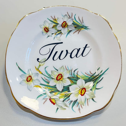 Ceramics E Decorative Wall Plate - Tw*t (various styles) homeware shops bristol gift shops bristol Beau & Badger