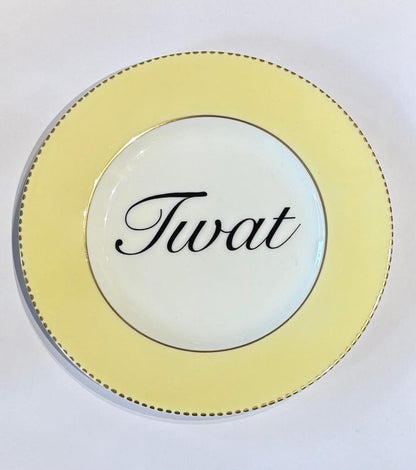 Ceramics E Decorative Wall Plate - Tw*t (various styles) homeware shops bristol gift shops bristol Beau & Badger