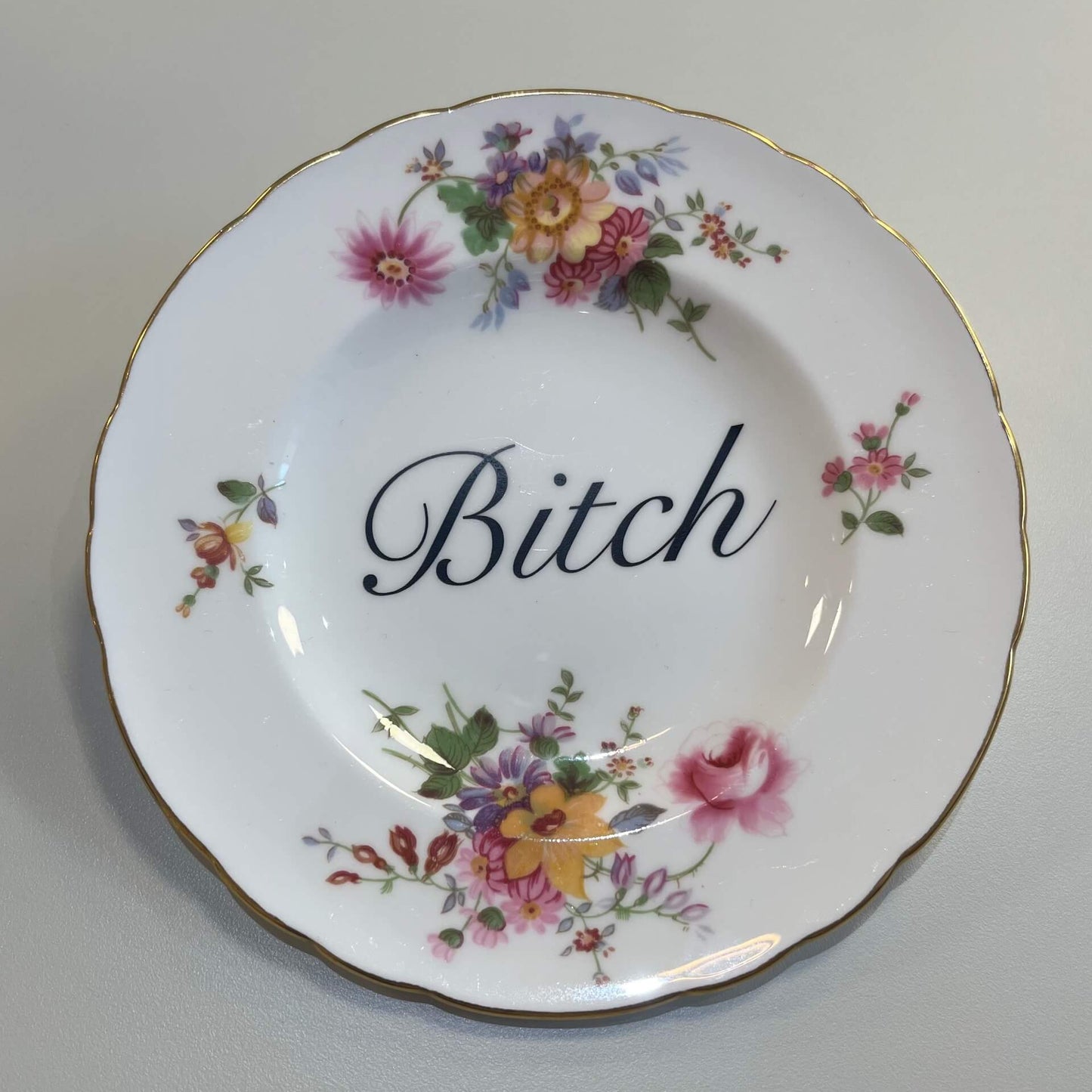 Ceramics F Decorative Wall Plate - B*tch (various designs) homeware shops bristol gift shops bristol Beau & Badger