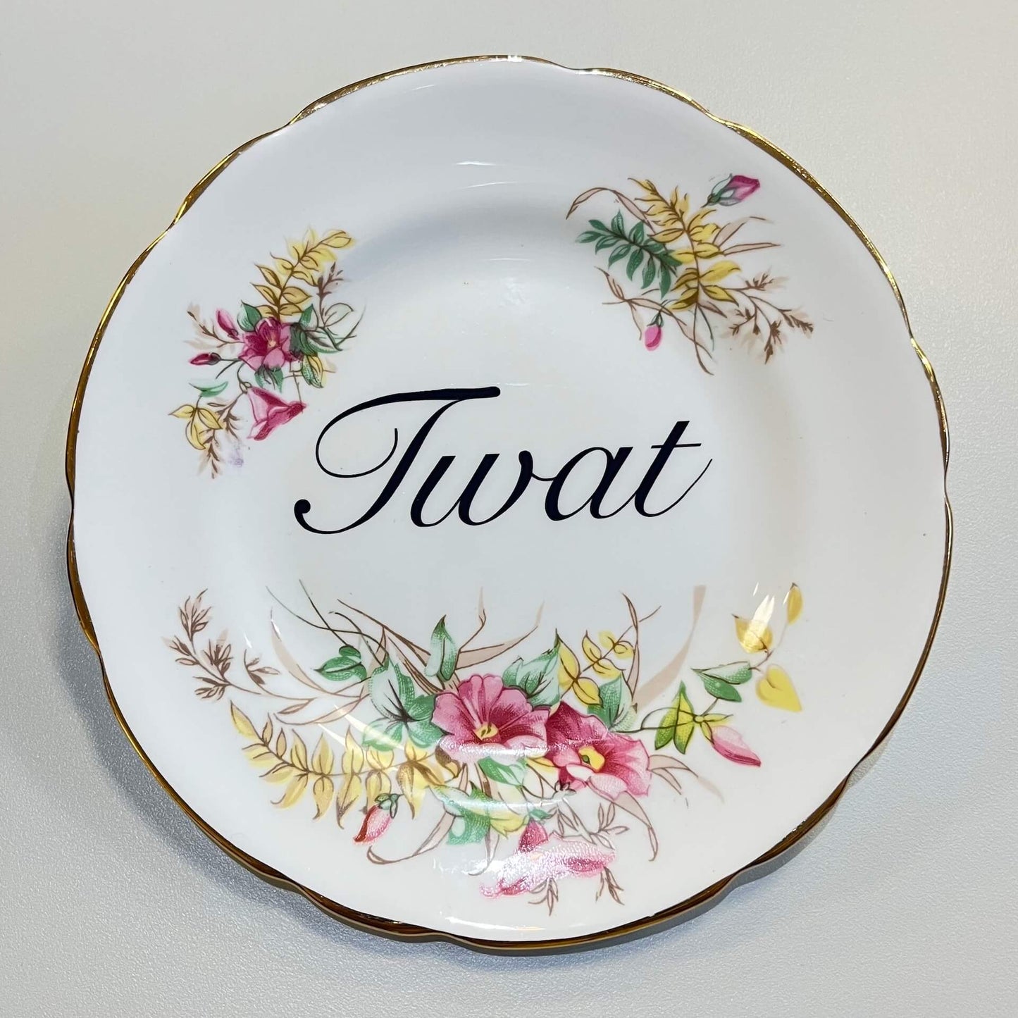 Ceramics F Decorative Wall Plate - Tw*t (various styles) homeware shops bristol gift shops bristol Beau & Badger