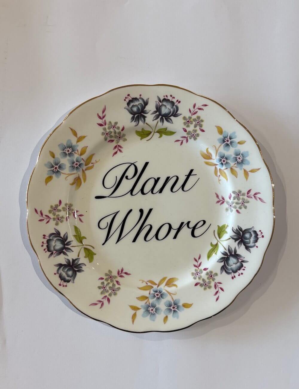 Ceramics G Decorative Wall Plate - Plant Wh*re (various styles) homeware shops bristol gift shops bristol Beau & Badger