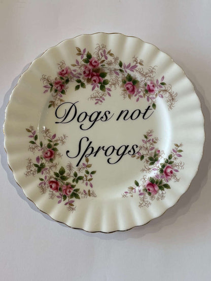 Ceramics H Decorative Wall Plate - Dogs Not Sprogs (various styles) homeware shops bristol gift shops bristol Beau & Badger