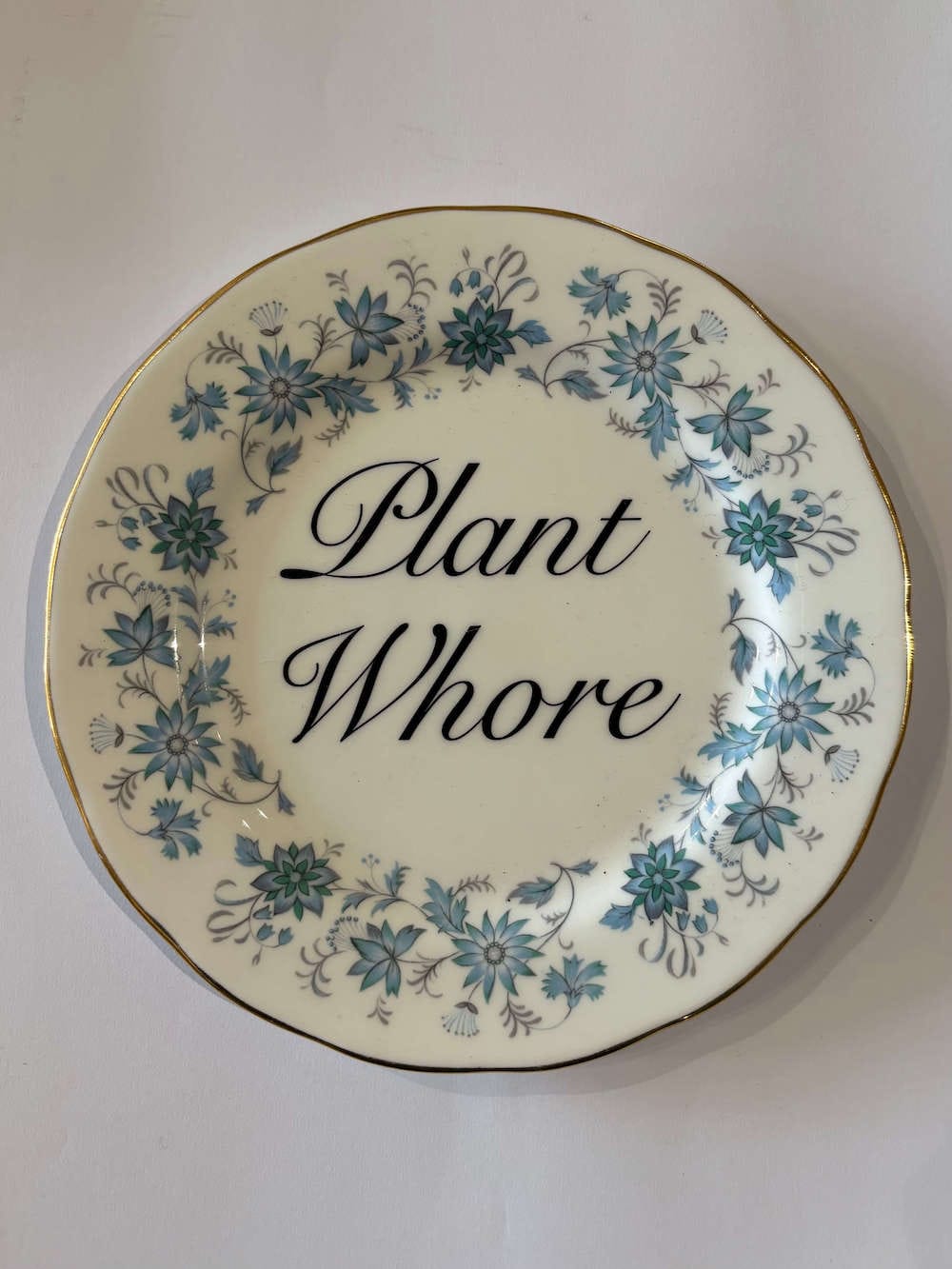 Ceramics H Decorative Wall Plate - Plant Wh*re (various styles) homeware shops bristol gift shops bristol Beau & Badger