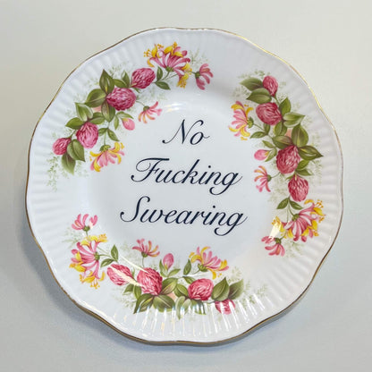 Ceramics I Decorative Wall Plate - No F*cking Swearing (various styles) homeware shops bristol gift shops bristol Beau & Badger