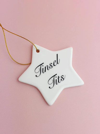 Ceramics Tinsel Tits (not pictured) Christmas Ceramic Star Decoration - Tinsel Tits homeware shops bristol gift shops bristol Beau & Badger