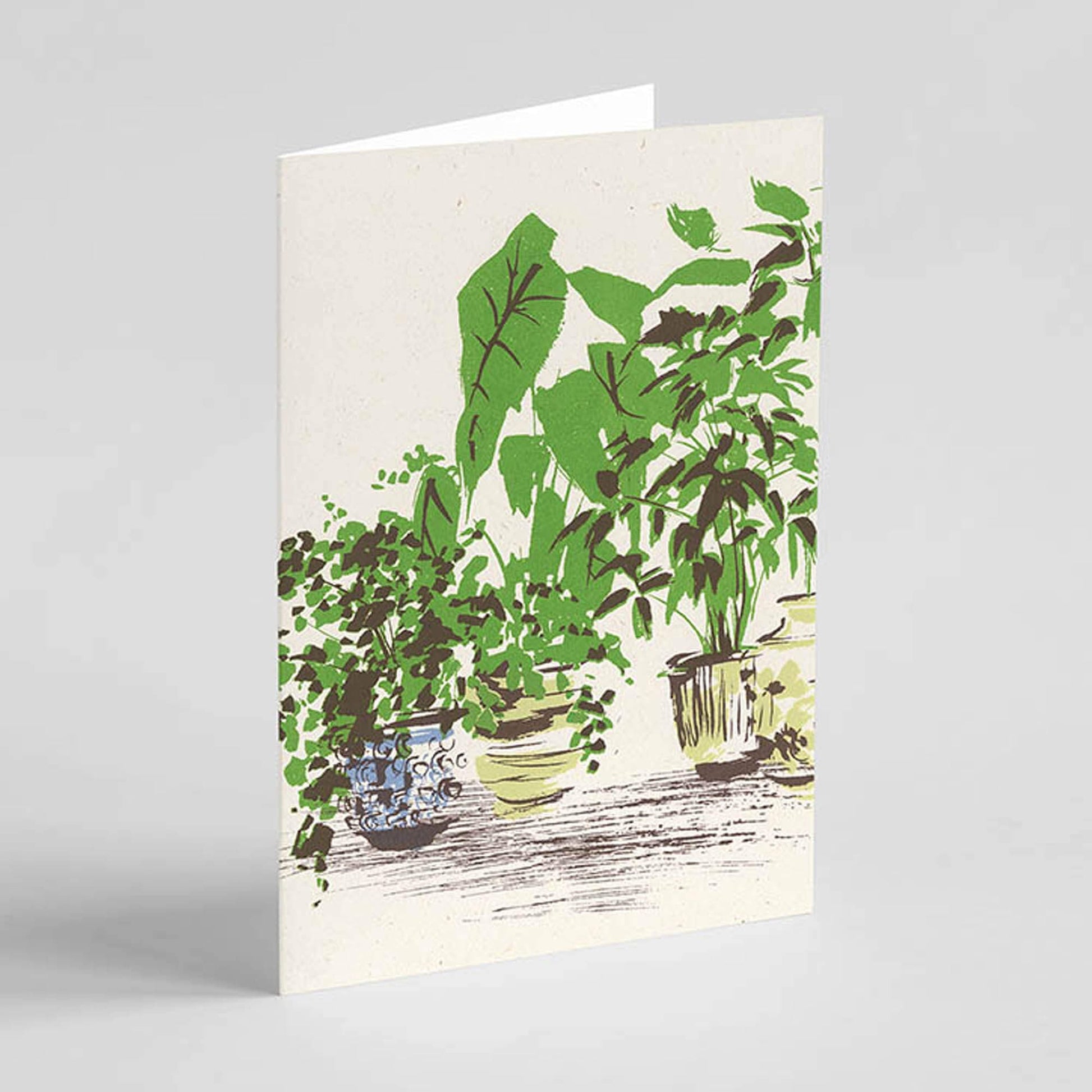 Ben Rogers Prints Greetings Card Pots and Plants - Greetings Card