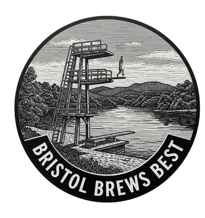 Bristol Greetings Card Henleaze Swimming Lake Bristol Brews Best Greeting Cards (Various Designs) homeware shops bristol gift shops bristol Bethan Lino Prints