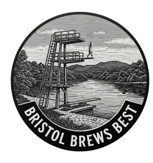 Bristol Greetings Card Henleaze Swimming Lake Bristol Brews Best Greeting Cards (Various Designs) homeware shops bristol gift shops bristol Bethan Lino Prints