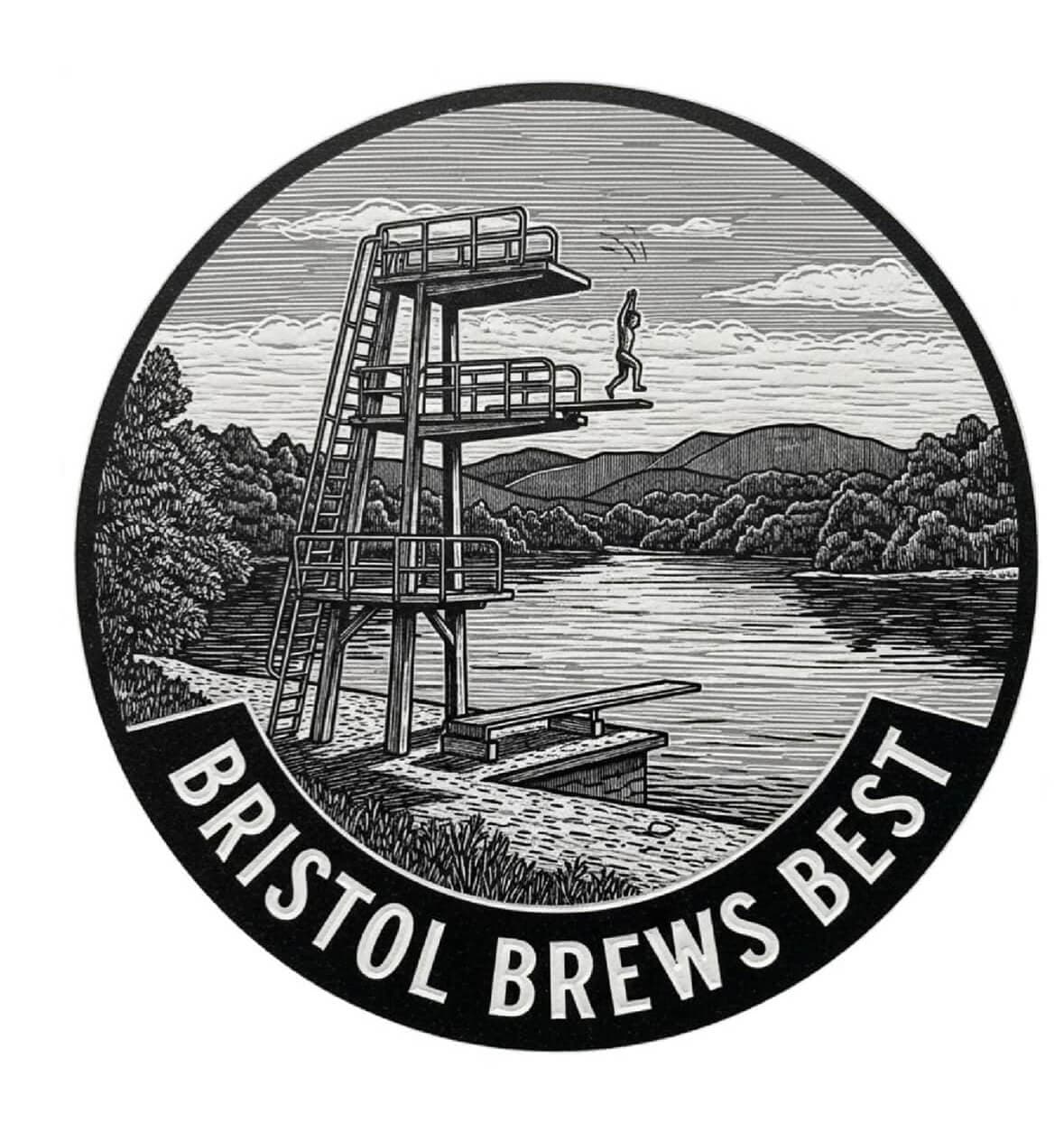 Bristol Prints Henleaze Swimming Lake Bristol Brews Best Prints (Various Designs) homeware shops bristol gift shops bristol Bethan Lino Prints