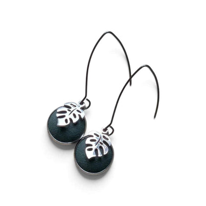 Monstera Earrings Monstera Leaf V Shape (Stainless Silver or Golden Stainless Silver) homeware shops bristol gift shops bristol Bex & Bolt