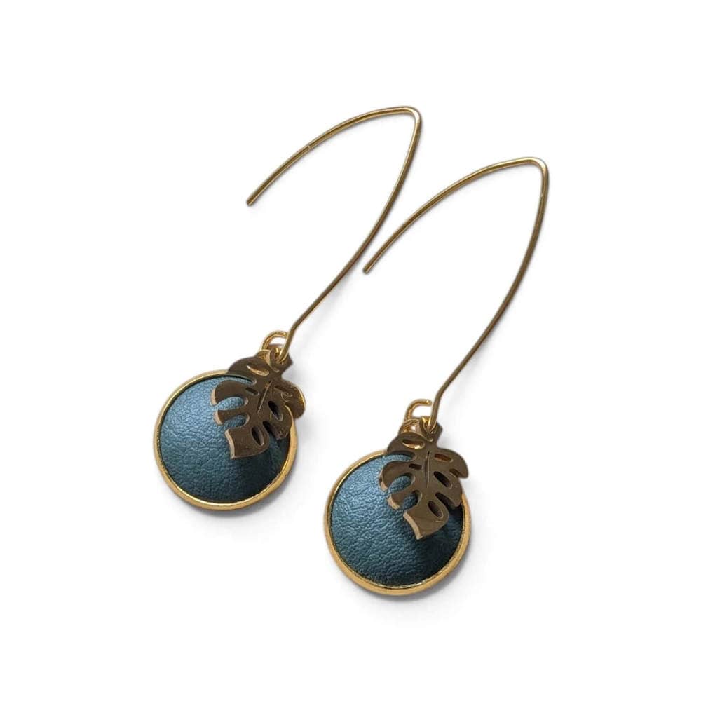 Monstera Earrings Monstera Leaf V Shape (Stainless Silver or Golden Stainless Silver) homeware shops bristol gift shops bristol Bex & Bolt