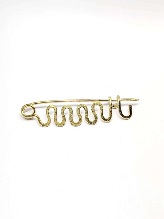 Brass Brooch BROOCH Wavy homeware shops bristol gift shops bristol By Maraca
