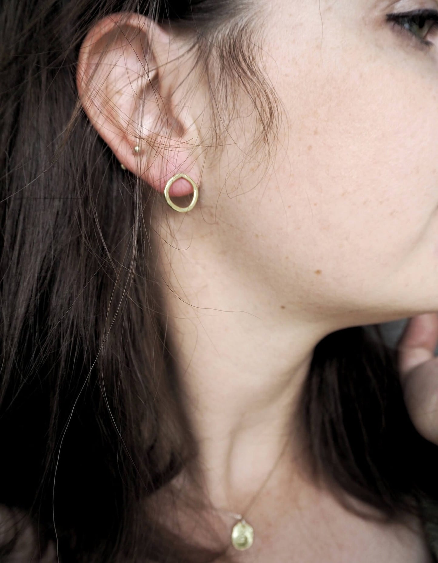 By Maraca Earrings GEO - Flat Organic Earrings Small