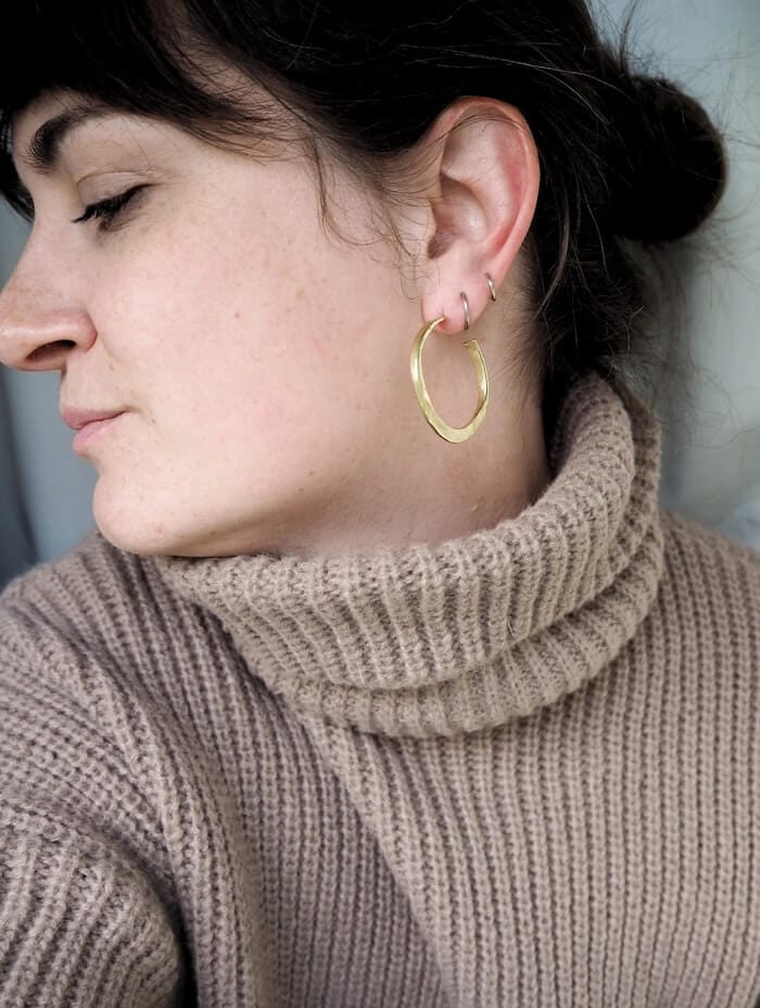 Handmade Earrings ANTIK Chunky Hoops homeware shops bristol gift shops bristol By Maraca