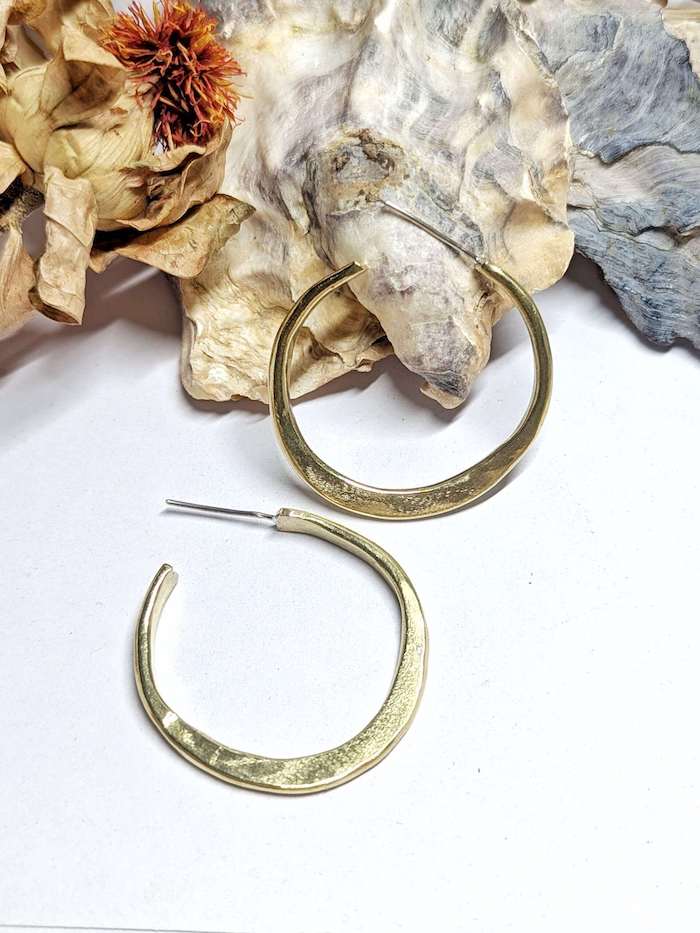 Handmade Earrings ANTIK Chunky Hoops homeware shops bristol gift shops bristol By Maraca