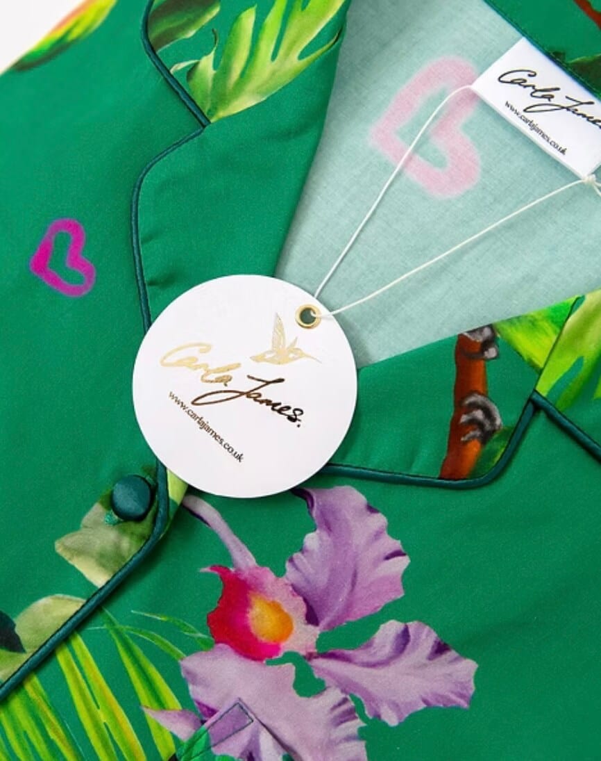 Cotton Pyjamas Tropical Print Cotton Pyjamas (Various Designs) homeware shops bristol gift shops bristol Carla James
